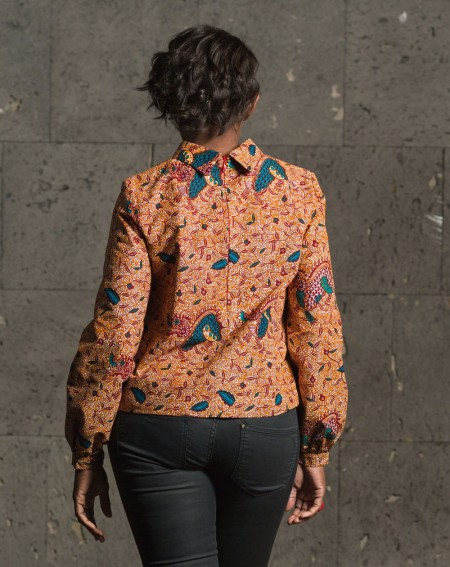 Haut EDITH - orange ancien