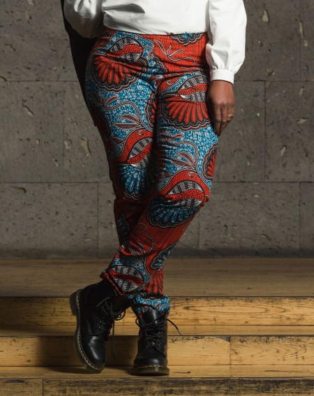 Pantalon Be Wax - bleu orange