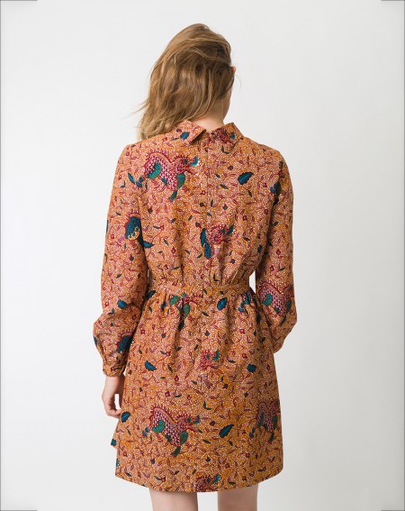Robe courte KUMBI - orange ancien