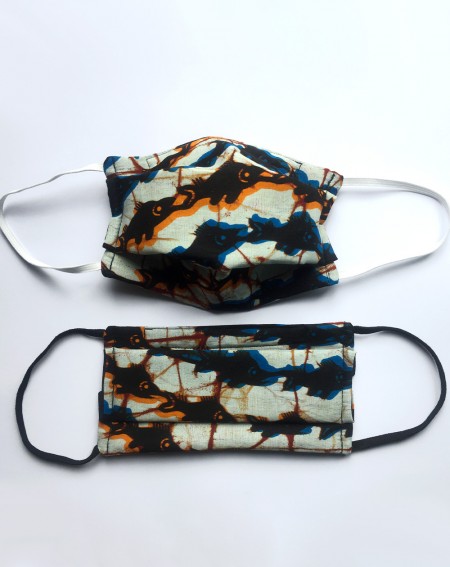 Lot de 2 masques barrières adultes - Poissons