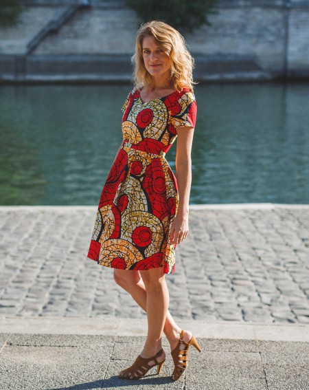 Robe Marie - bulles rouge